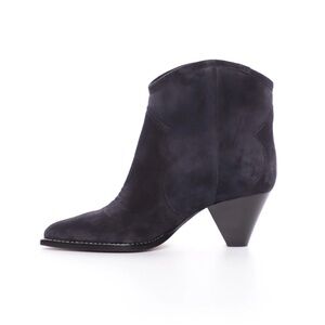 Isabel Marant DARIZO high-heeled suede calfskin leather cowboy boots, 41